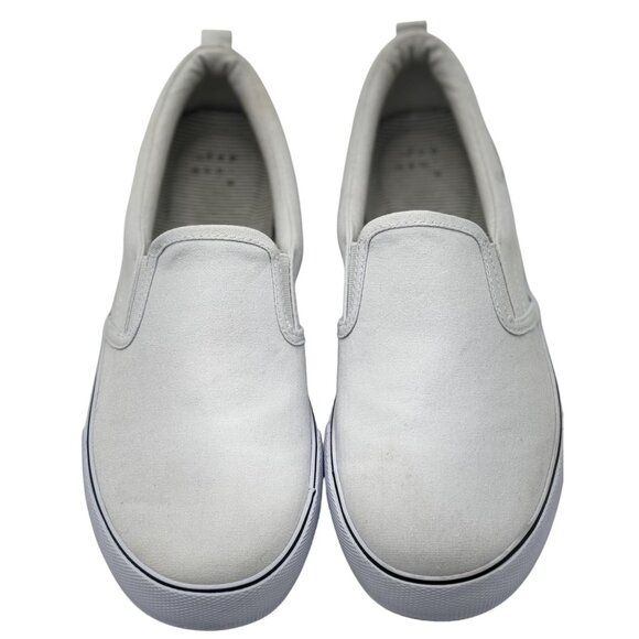 a new day Millie Twin Gore Slip-On Canvas Sneakers Women's US 9 M White - Picture 1 of 11